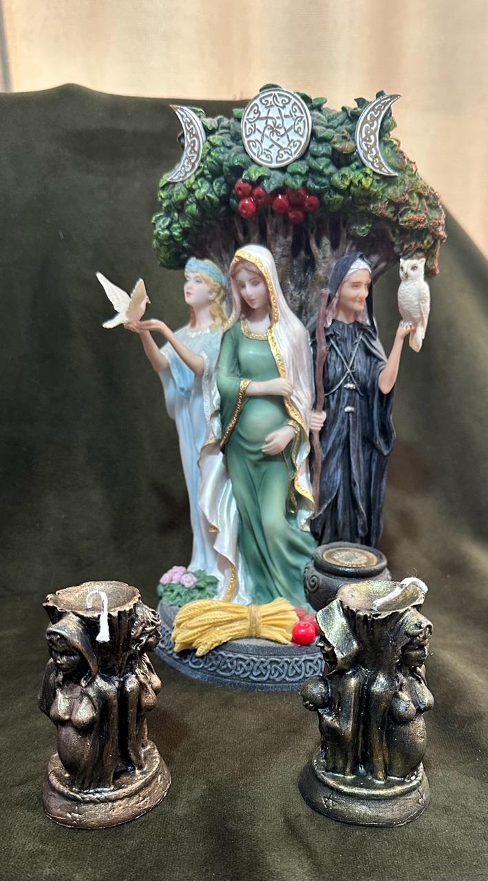 Vela aromática triple diosa