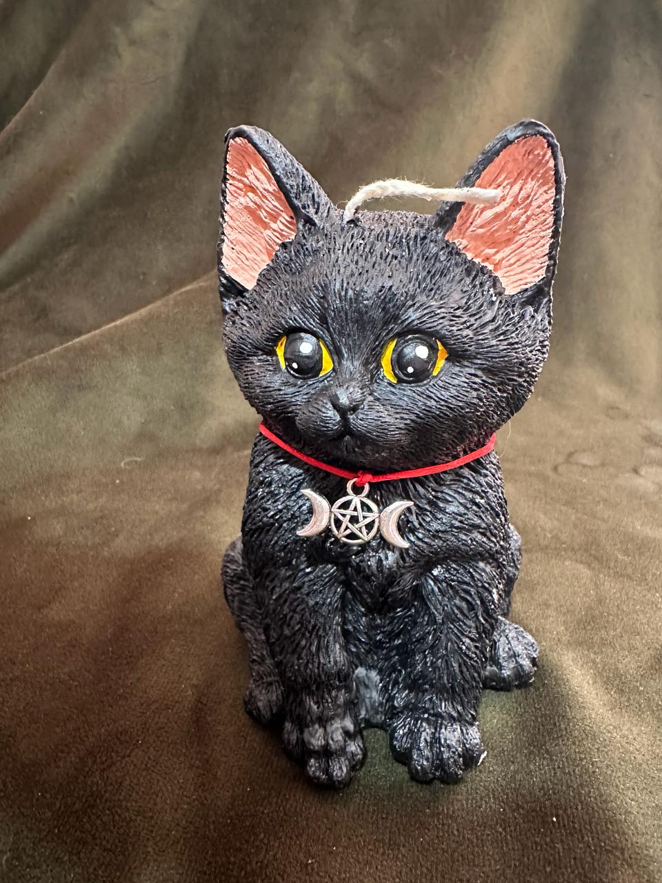 Vela aromática gato brujo grande