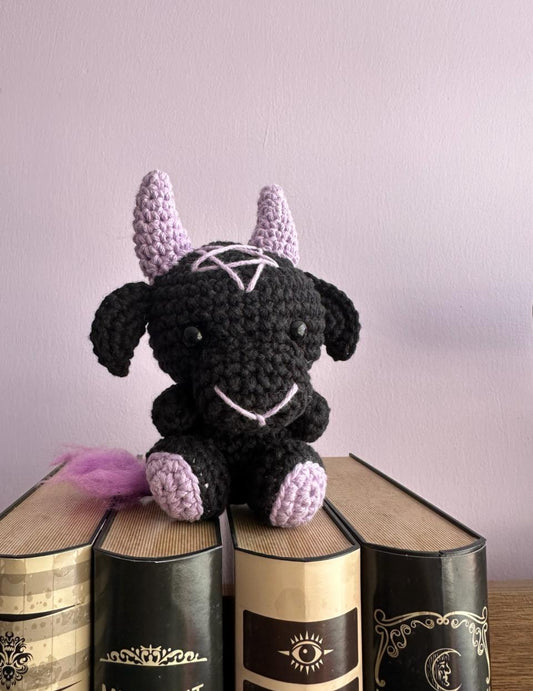 Baphomet Crochet Amigurumi Negro