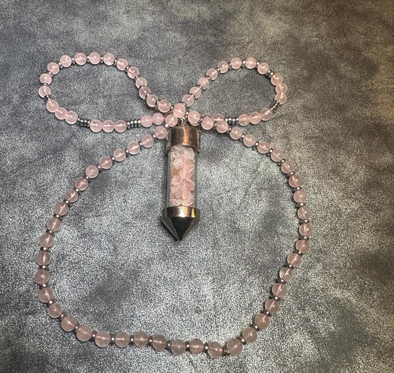 JAPA MALA CUARZO ROSA