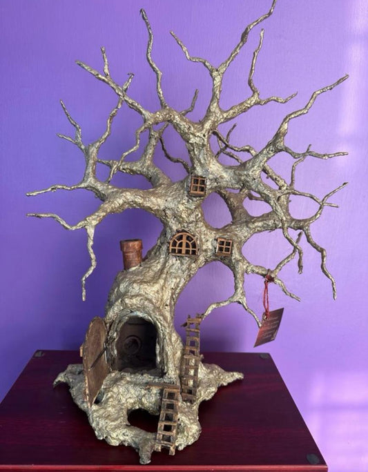 Árbol Hecho A Mano Casita De Duendes